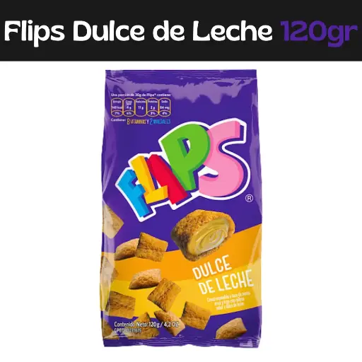 [7591039996288] Flips Dulce De Leche 120g