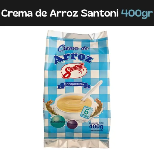 [7592498001636] Crema De Arroz Santoni 400g (E)
