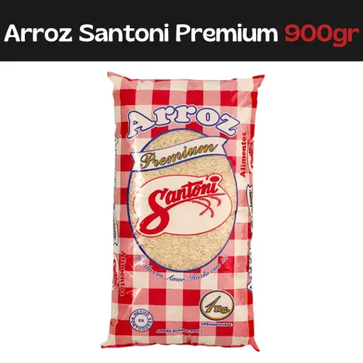 [7592498220457] Arroz Premium Santoni 900g (E)