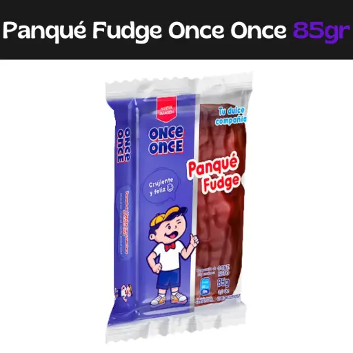 [7591316000943] Panque Fudge Once Once 85gr
