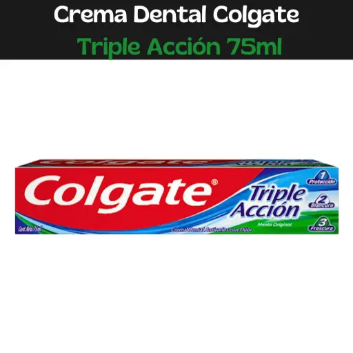 [7509546000985] Crema Colgate Triple Acción 75ml