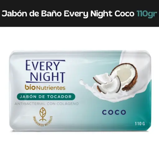 [7590005162436] Jabón Every Night Bio Coco 110gr
