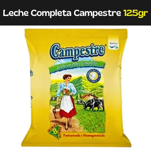 [7592433000311] Leche En polvo Completa Campestre 125g (E)