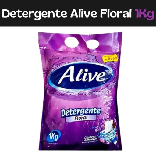 [7597597003314] Detergente Floral Alive 1kg 