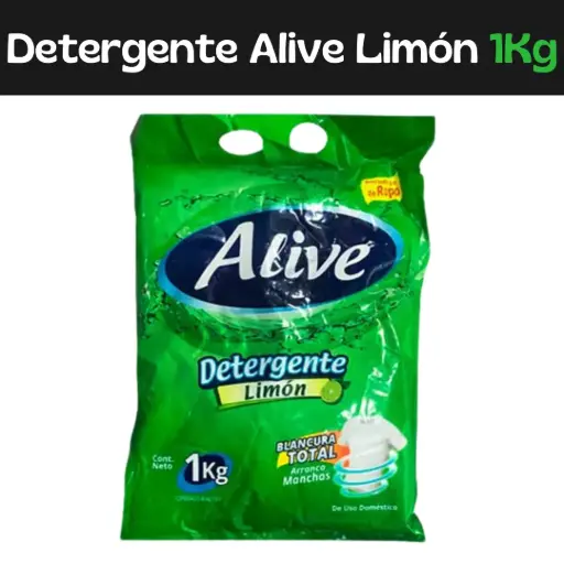 [7597597003000] Detergente Limón Alive 1kg