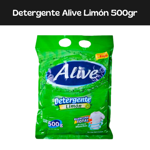 [7597597003017] Detergente Limón Alive 500g