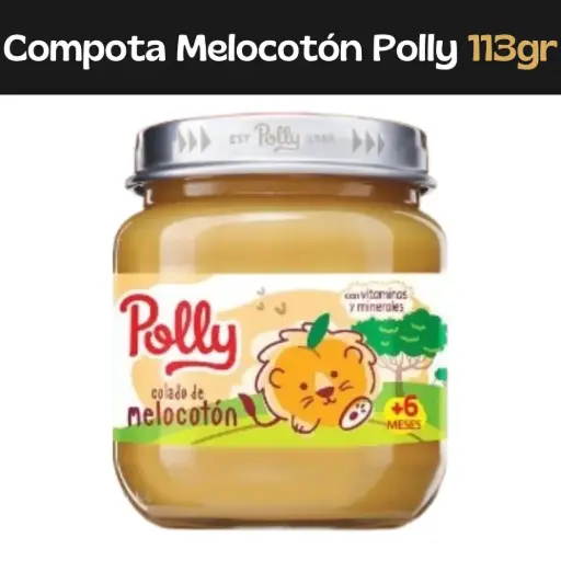[7591112000505] Compota Melocotón Polly 113g