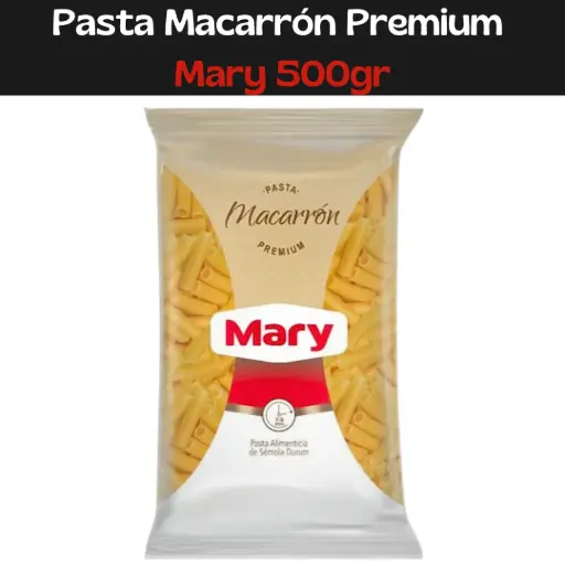 [7597417000387] Pasta Mary Macarrón 500g (E)