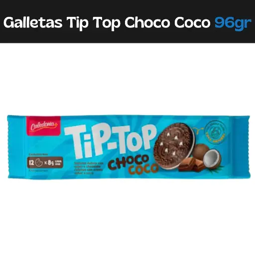 [7591164000324] Galletas Tip-Top Choco Coco 96gr