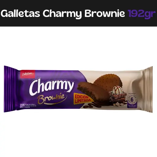 [7591164000461] Galletas Charmy Brownie 192gr