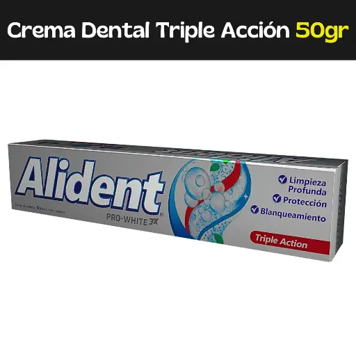 [7597597004113] Crema Alident Triple Acción 50g 