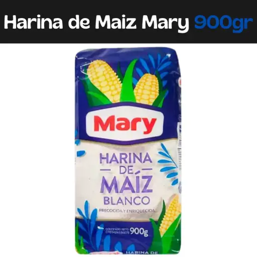 [7591473005393] Harina De Maíz Blanco Mary 900g (E)