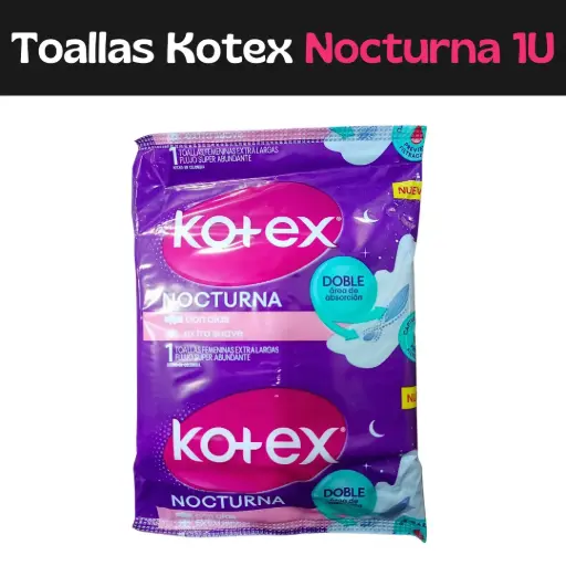 Toalla Kotex Nocturna Con Alas (1und) 