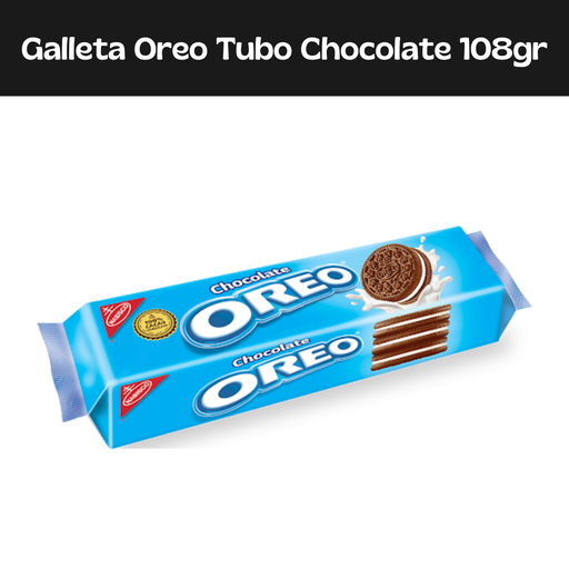 [7622202213595] Galletas Oreo Tubo Chocolate 108g