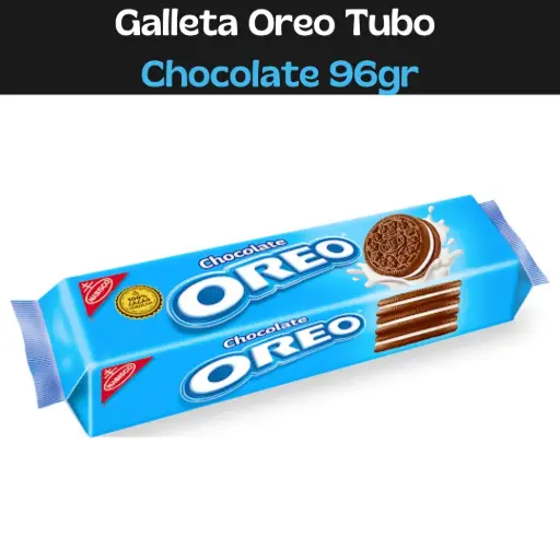 [7622202213595] Galletas Oreo Tubo Chocolate 96g