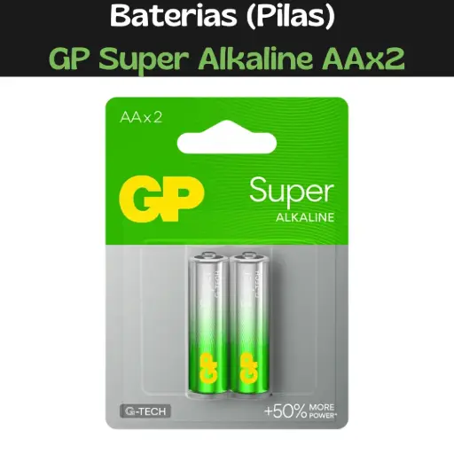 [4891199000027] Baterias (Pilas) GP Super Alkaline AAx2 