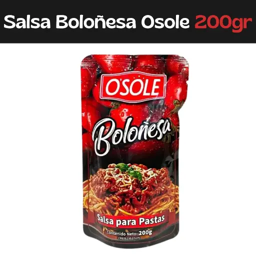 [7595826007348] Salsa Para Pasta Boloñesa Osole 200g