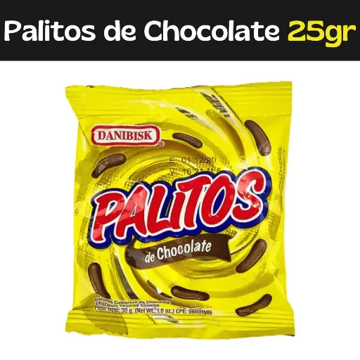 [805579523116] Palitos de Chocolate Danibisk 30g