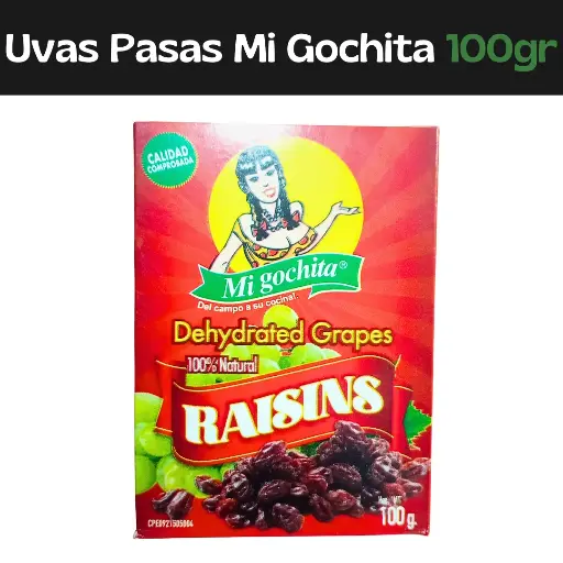 [7592753006826] Uvas Pasas Mi Gochita 100g (E)