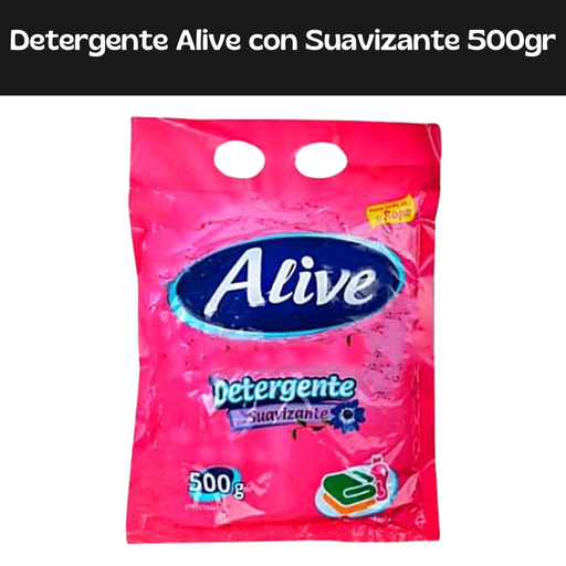 [7597597002041] Detergente Suavizante Alive 500g