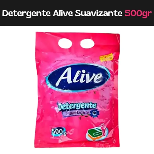 [7597597002041] Detergente Suavizante Alive 500g