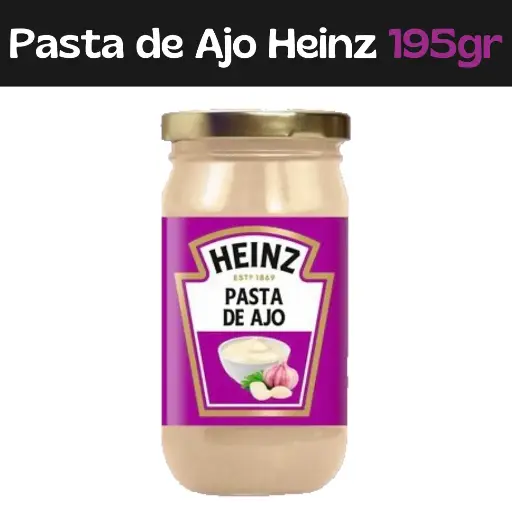 [7591112059015] Pasta de Ajo Heinz 195g