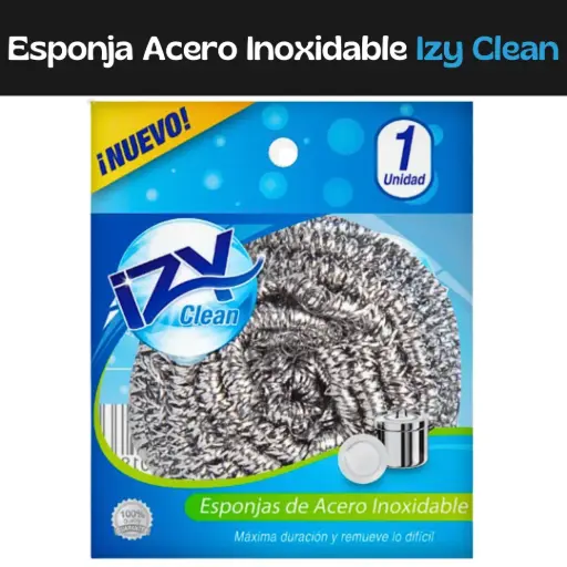 [7595751000186] Esponja de Acero Inoxidable Izy Clean