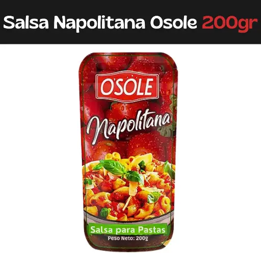 [7595826007362] Salsa para Pastas Napolitana Osole 200g