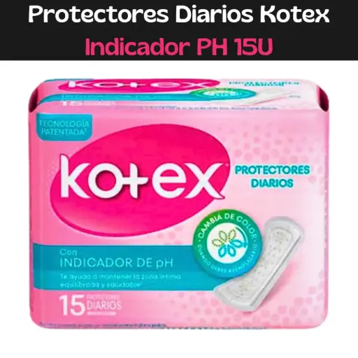 [7702425864221] Protectores Diarios con Indicador de PH Kotex (15und)